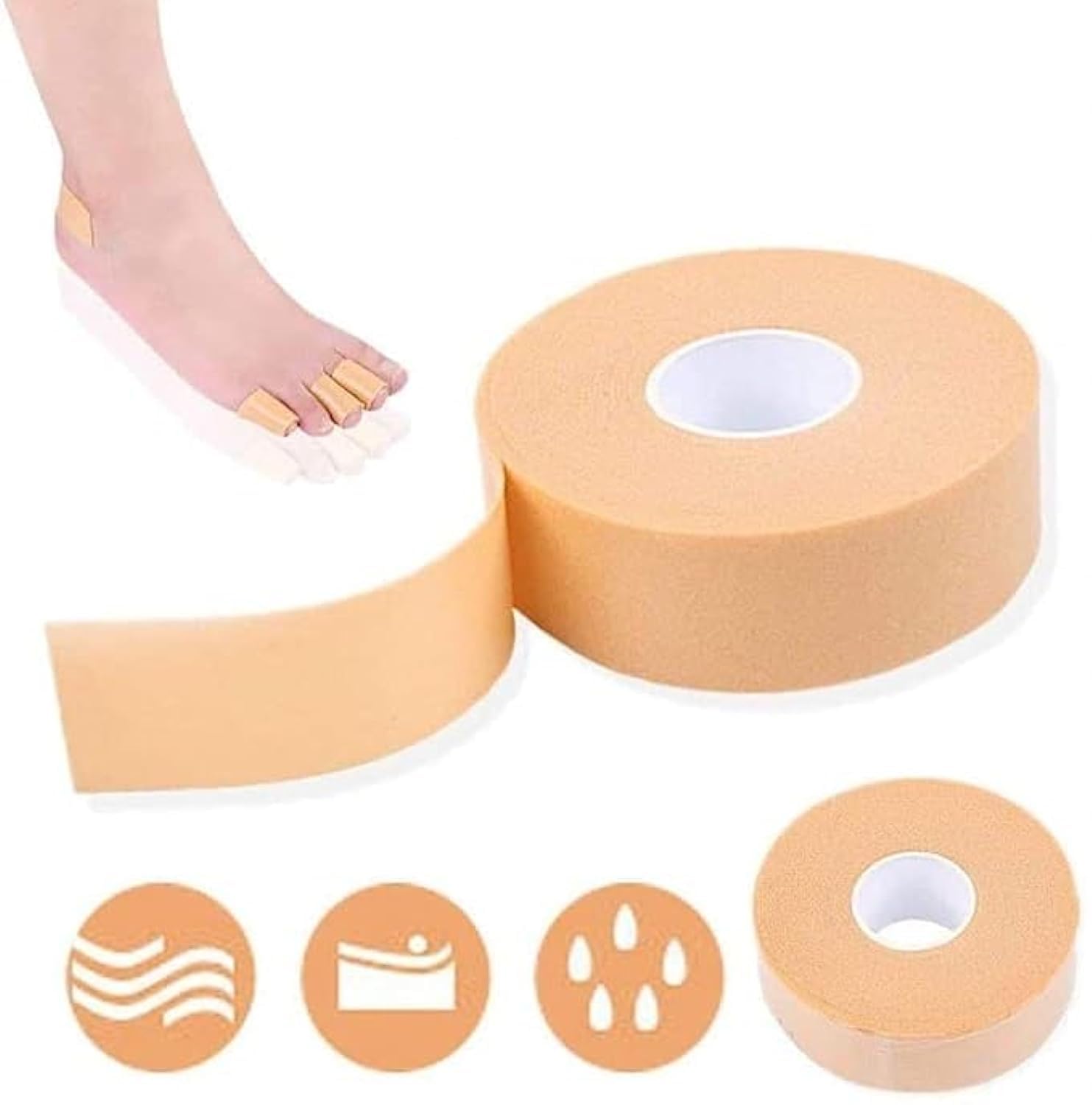 Waterproof Foot Care Sticker Heel Grip Tape Foot Care Protector Anti Slip Feet Pad Adhesive Heel Insole Cushion Shoe Tape For Skin Tape Bandages