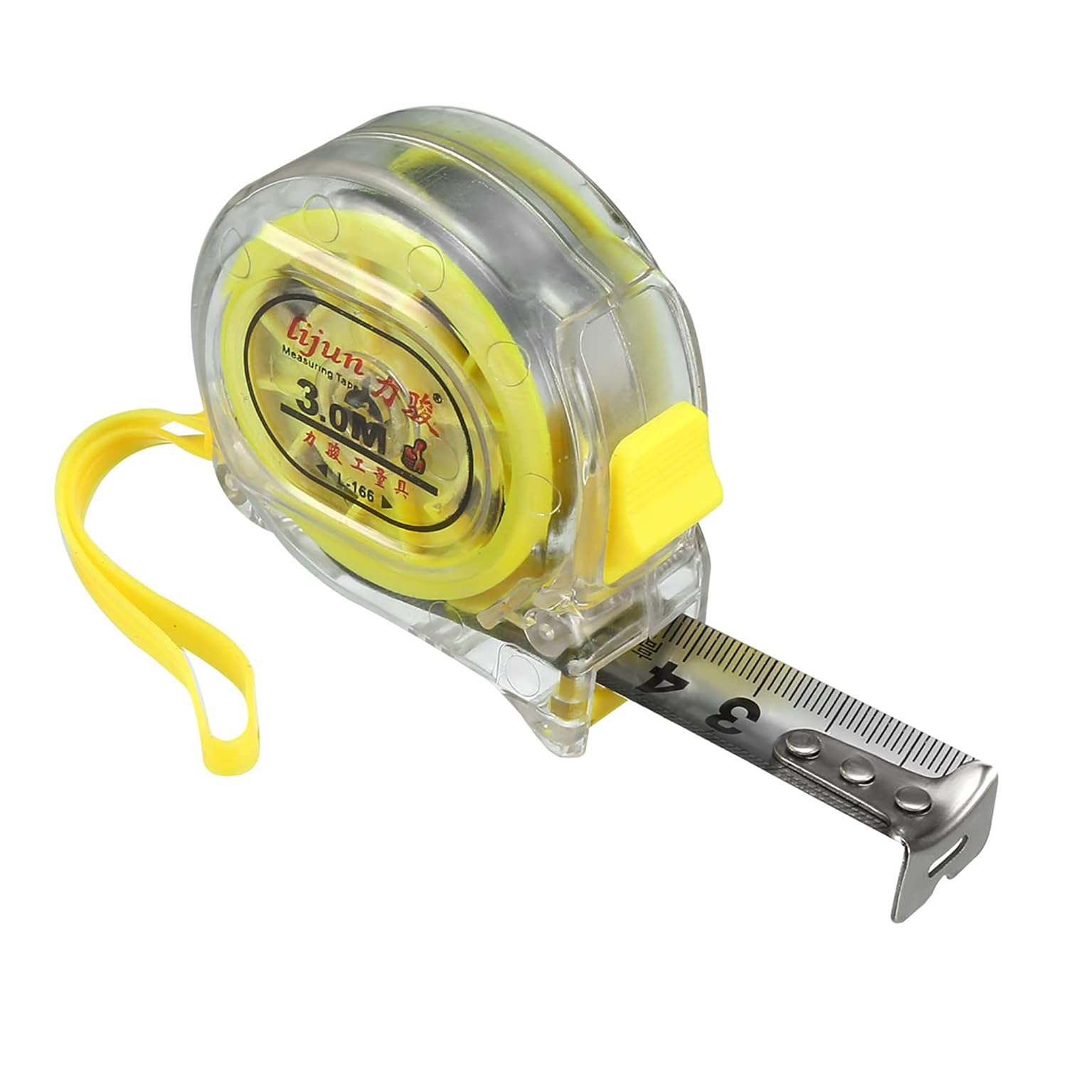 3 Meter Measuring Tape With Lock Transparent Plastic Short Measuring Tape (3m)