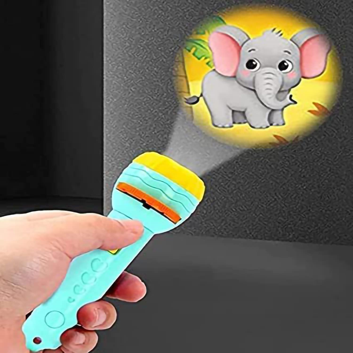 Projector Flashlight Torch, Kids Projection Light Toy Education Learning Night Light Before Going to Bed Best Gift for Kids 5+ Years boy or Girl Learning and Playing