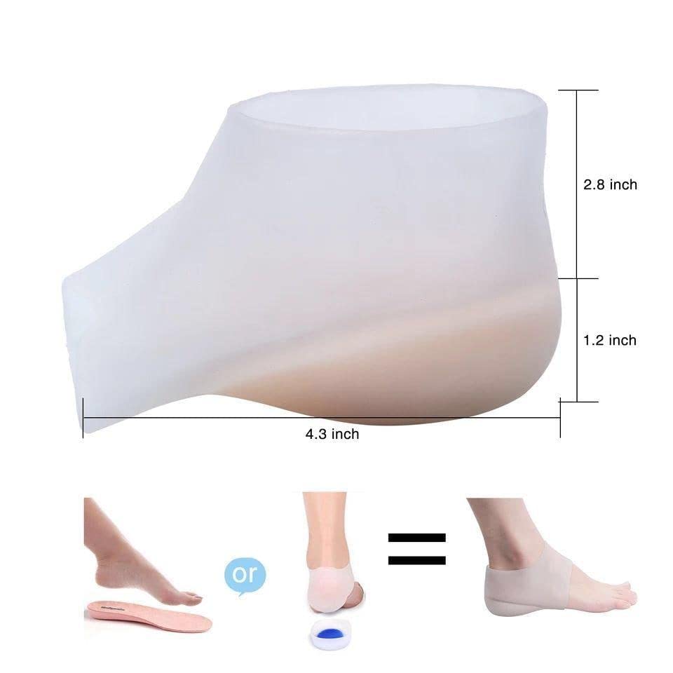 Invisible Height Increase Shoe Insoles Air Cushion 3cm Make You Taller,Supportive Comfort Dry Hard Cracked Heels Repair Cream Foot Care Ankle Support Cushion-For Men And Women (1 Pair)