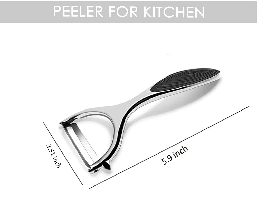 Vegetable and Fruit Peeler Multipurpose Use for Kitchen Stainless Steel Blades Set of 1