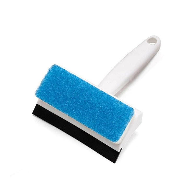 Household Cleaner Mirror Grout Tile Cleaner Washing Pot Brush Double-Sided Glass Wipe Bathroom Wiper Window Glass Wiper(Multicolor)- Pack of 1