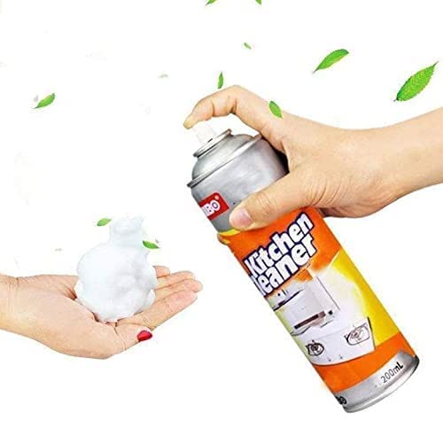 Multi-Purpose Foam Cleaner Kitchen Cleaner Spray Grease Stain Remover 500ml Oil Stain Kitchen Cleaner With Fragrance Removes Unwanted Stains