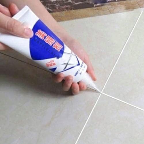 Tiles Gap Filler Waterproof Crack Grout Gap Filler Agent Water Resistant Silicone Sealant For Diy Home Sink Gaps/Grouts Repair Filler Tube Paste For Kitchen, Bathroom (180 Ml)