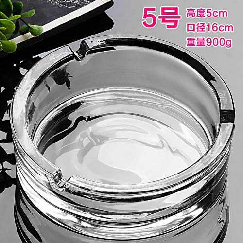 Cigarette, Cigar Smoking for Home, Car, Balcony, Crystal Clear Round Ash Tray Box Crystal Quality Glass Ash Tray (Pack of1)