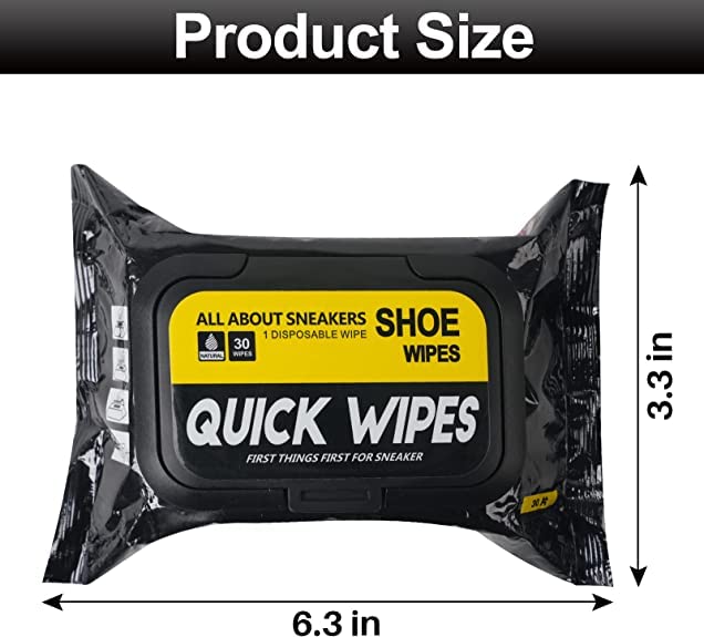 Natural Sneaker & Shoe Cleaner Wipes - 1 Packs of 80 - Portable Sneakers Cleaner Shoe Wipes Quickly Remove Dirt & Stains - These Disposable Shoe Cleaning Wipes Can Be Used On Footwear