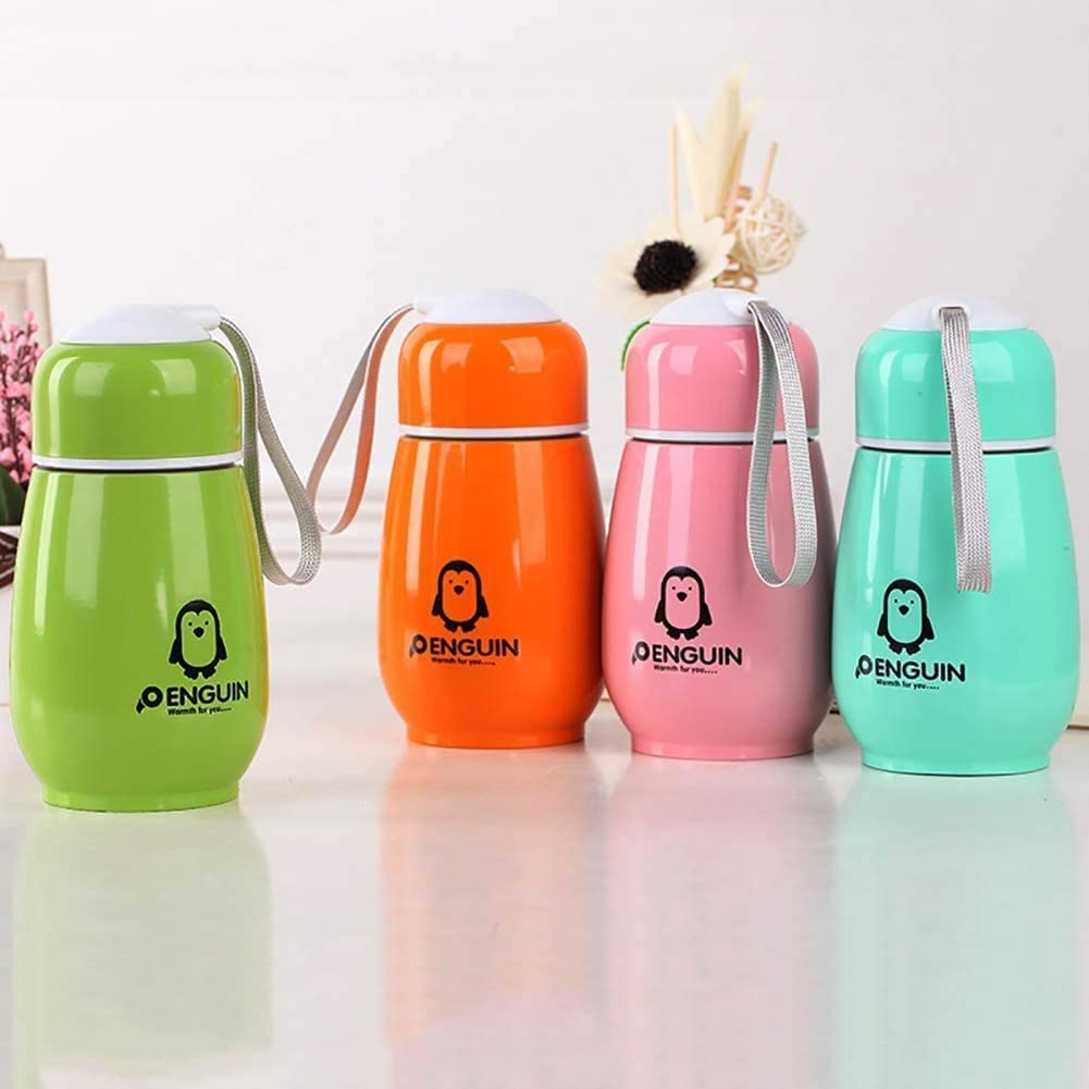 Penguin Water Bottle - Cute Penguin Thermos Penguin Shape Stainless Steel Vacuum Cup Flask Bottle to Store Juice, Milk, Hot & Cold Tea Coffee for Outdoor Camping Hiking Office