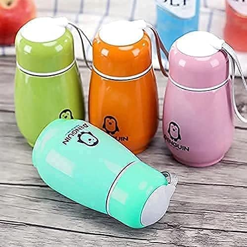 Penguin Water Bottle - Cute Penguin Thermos Penguin Shape Stainless Steel Vacuum Cup Flask Bottle to Store Juice, Milk, Hot & Cold Tea Coffee for Outdoor Camping Hiking Office