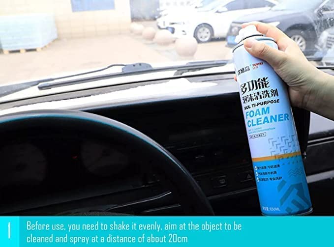 Multipurpose Car Care Cleaner Foam Spray, Car Seat/Exterior & Interior/Shoes/Sofa Cleaning Spray Cleaner 650 ml (Pack of 1)