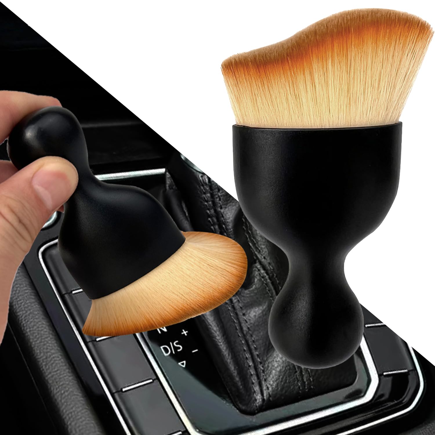 Car Interior Dust Brush,Auto Detailing Brushes,Soft Bristle Cleaning Brush,Car Detailing Brush Dusting Tool for Air Conditioner Vents,Leather,Scratch Free