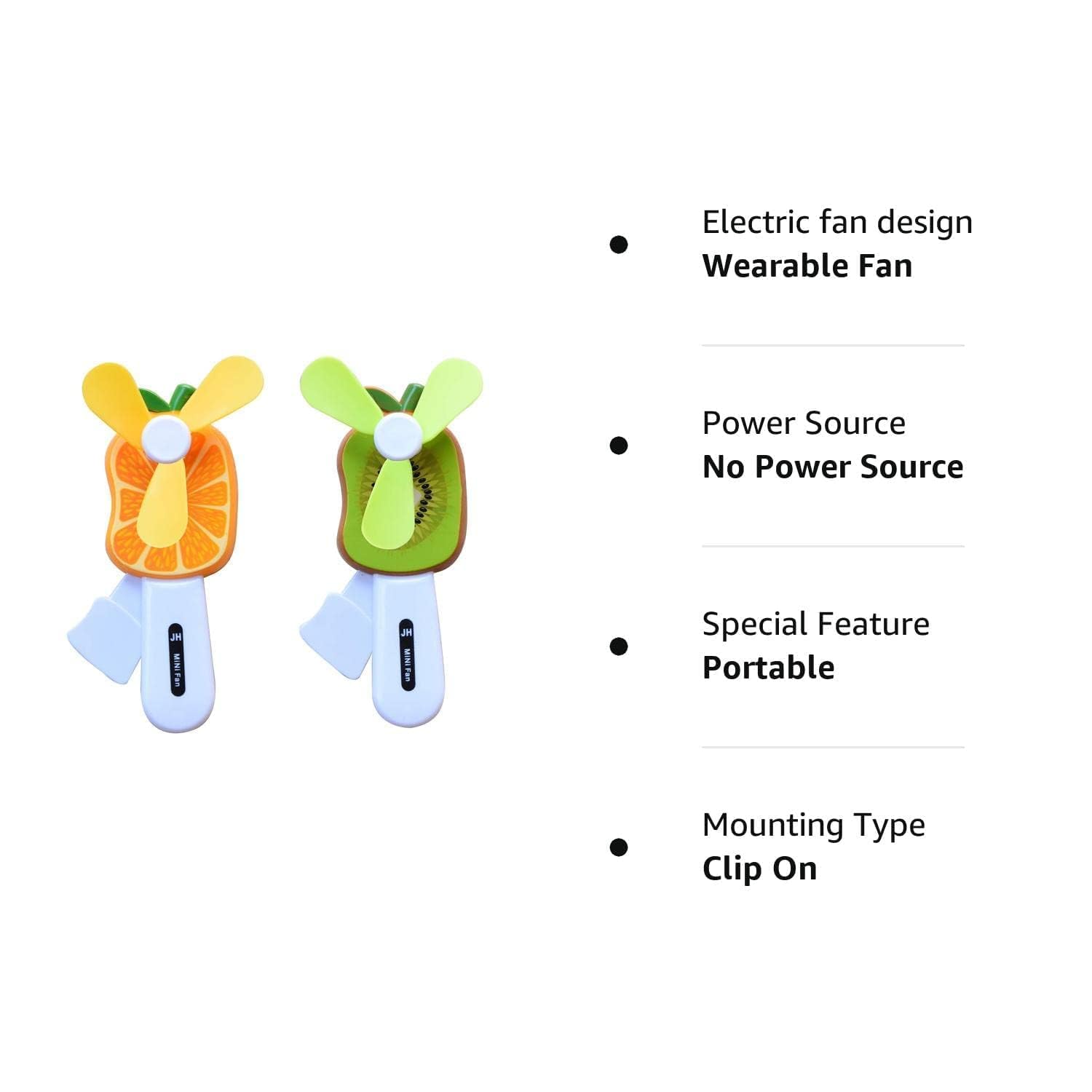 Hand Pressure Mini Fan Fruit Shape Cute Squeeze Toys/Cool Summer Fan/Fan Without Battery/Kids Fan Toys(Multi Color) (1)